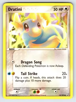 Dratini 53/109 2004 EX Team Rocket Returns Pokemon Card TCG Nintendo - Lp - Image 1