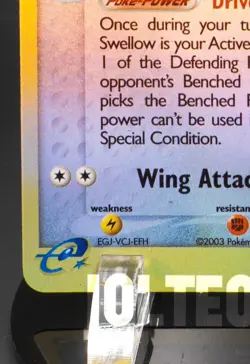 Pokemon TCG Card Swellow 46/109 Ruby and Sapphire Reverse Holo Uncommon Vintage - Image 4