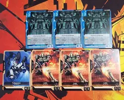 3x Corsica Base ST02-016 Gundam Card Game GCG TCG CCG with tokens! NM - Image 1