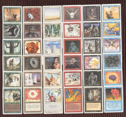 1994 Magic The Gathering Revised Lot of 36 Cards HP-LP Cruisade, Sol Ring +More! - Image 1