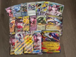 Jumbo Pokemon Holographic Trading Card Singles (Set Of 18) - Image 1