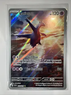 Pokemon TCG Latios 203/191 Surging Sparks Illustration Rare Holo Card 2024 - Image 1