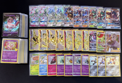 Lot of 150 Pokemon Cards V/VMAX/EX/Full Art/GX/Trainer/Holos Modern Collection - Image 1