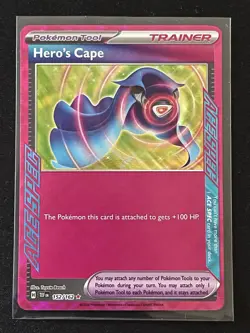 Pokemon TCG Temporal Forces Hero's Cape Ace Spec Rare Holo Card 152/162 - Image 1