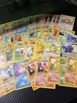 95 X Vintage Pokemon Card Lot HP-DMG Base Set Jungle Delta Species Shadowless - Image 4