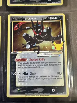 Pokemon Greninja TCG Gold Star Holo Card SWSH144 Celebrations Promo - Image 1