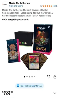 MTG Lost Caverns of Ixalan - Veloci-Ramp-Tor Commander Deck | Precon | Magic - Image 2