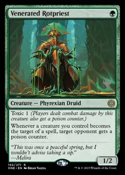 PROMO PACK - Venerated Rotpriest x1 - MTG Phyrexia: All Will Be One ONE #192 - Image 1
