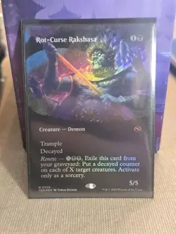 Rot-Curse Rakshasa (Borderless) Tarkir: Dragonstorm Foil - Image 1