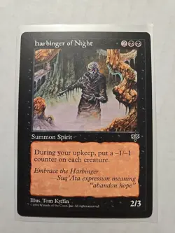 Harbinger of Night - Mirage - MP - Rare - Creature - MTG Magic - Image 1