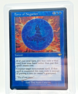 NM - Force of Negation - Retro Border Foil - #09 - Modern Horizons 1 Timeshifts - Image 1