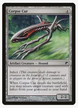 Corpse Cur | Scars of Mirrodin SOM | Infect | MTG | Artifact Creature Hound | LP - Image 1