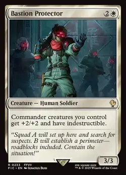 Bastion Protector Commander: FINAL FANTASY NM MTG Non-Foil - Image 1