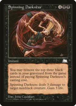 4x Spinning Darkness - LP - Mirage Block - SPARROW MAGIC mtg - Image 1