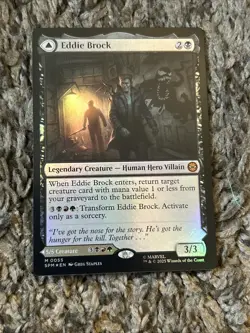 Eddie Brock Foil 55 M Marvel's Spider-Man NM MTG - Image 1