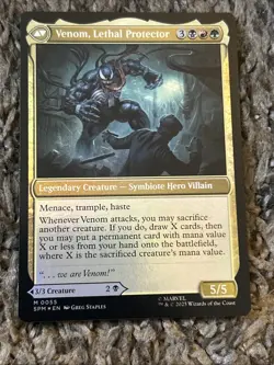 Eddie Brock Foil 55 M Marvel's Spider-Man NM MTG - Image 2