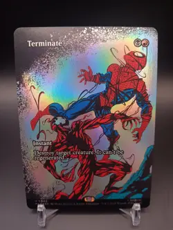 Terminate M0040 Borderless FOIL Marvel Universe Eternal-Legal Spider-Man MTG - Image 1