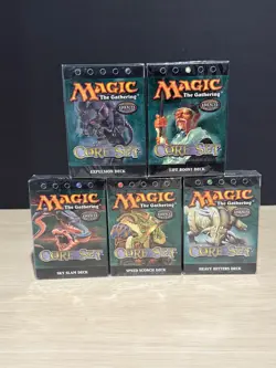 LOT x 5 MAGIC THE GATHERING MTG 8TH EDITION SEALED ADVANCED LEVEL THEME DECKS - Image 1
