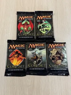 LOT x 5 MAGIC THE GATHERING MTG 9TH NINTH EDITION SEALED CORE SET BOOSTER PACK - Image 1