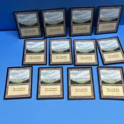 MTG -Unlimited Plains Lot (12) 1993 Jesper Myrfors Vintage MTG Basic Land LP-NM - Image 2