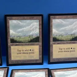 MTG -Unlimited Plains Lot (12) 1993 Jesper Myrfors Vintage MTG Basic Land LP-NM - Image 3