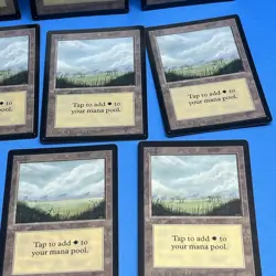 MTG -Unlimited Plains Lot (12) 1993 Jesper Myrfors Vintage MTG Basic Land LP-NM - Image 4