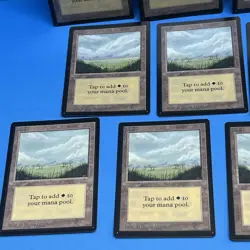 MTG -Unlimited Plains Lot (12) 1993 Jesper Myrfors Vintage MTG Basic Land LP-NM - Image 5