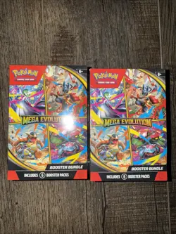 Pokemon TCG Factory Sealed Mega Evolution Booster Bundles Lot Of 2 - Image 1