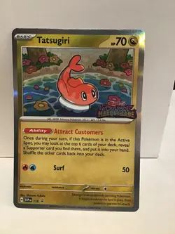 Tatsugiri 118 Pokemon Black Star Promo Stamped Twilight Masquerade Holo - Image 1