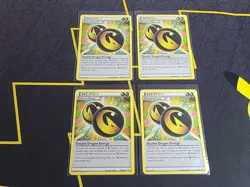Pokemon TCG Playset Lot (4) - Double Dragon Energy 97/108 LP (Roaring Skies) - Image 1