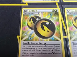 Pokemon TCG Playset Lot (4) - Double Dragon Energy 97/108 LP (Roaring Skies) - Image 3
