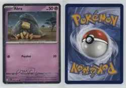 Abra (Alakazam ex Box Cosmos Holo) Holo Pokemon Scarlet & Violet 151 MEW #063 - Image 3