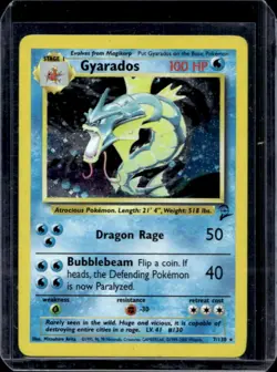 2000 Pokemon Set 2 Gyarados Holo #7/130 - Image 1