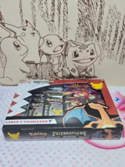 Pokemon TCG Celebrations Collection Lance's Charizard V Box, Factory Sealed 820650101625 - Image 5