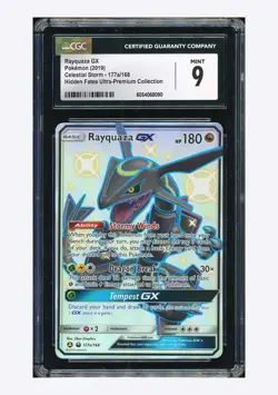 Pokemon CGC 9 Rayquaza GX Shiny Holo 2019 177a/168 Hidden Fates English - Image 1
