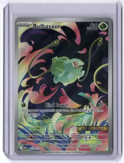 Bulbasaur - (Mega Evolution Stamped) 133/132 Illustration Rare Holo NM Pokemon M - Image 1