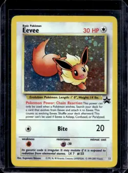 1999 Pokemon Wizards Black Star Promos Eevee #11 - Image 1