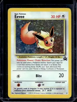 1999 Pokemon Wizards Black Star Promos Eevee #11 - Image 1