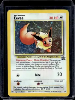 1999 Pokemon Wizards Black Star Promos Eevee #11 - Image 1