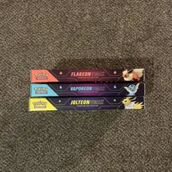 Pokemon Eeveelution Vmax Premium Collection Vaporeon Flareon Jolteon Set of 3 - Image 2
