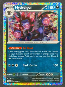 Pokemon Hydreigon Confetti Holo 10/15 McDonald's Collection 2024 NM - Image 1