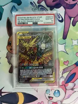 2019 Pokemon Moltres & Zapdos & Articuno GX SM Black Star Promo #SM210 PSA 10 - Image 1