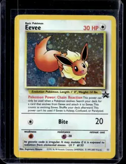 1999 Pokemon Wizards Black Star Promos Eevee #11 - Image 1