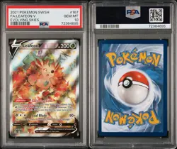 2021 Pokemon SWSH Evolving Skies Leafeon V 167/203 PSA 10 Gem Mint Alt Art - Image 3