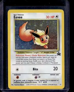 1999 Pokemon Wizards Black Star Promos Eevee #11 - Image 1