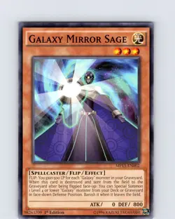 Yu-Gi-Oh TCG Galaxy Mirror Sage MP15-EN002 1st Edition Regular Common Card NM - Image 1