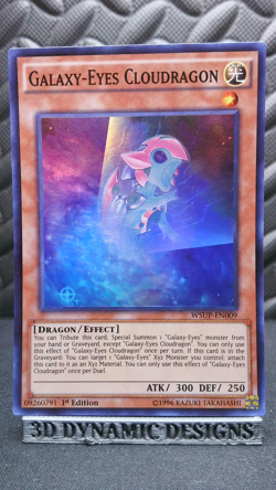 | Yugioh Galaxy-Eyes Cloudragon WSUP-EN009 1st Edition NM ?? | - Image 1