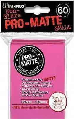 Ultra-Pro Matte Bright Pink Yugioh Sized 60ct Sleeves (UP84148) New 1 - Image 1