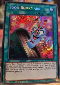 Yugioh! BLCR-EN067 Toon Bookmark 1st Edition Secret Rare NM - Image 1