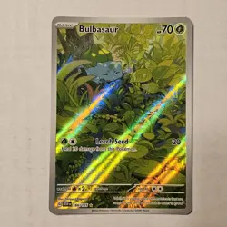 Pokemon TCG Bulbasaur 151 Scarlet and Violet Card 166/165 - Image 1